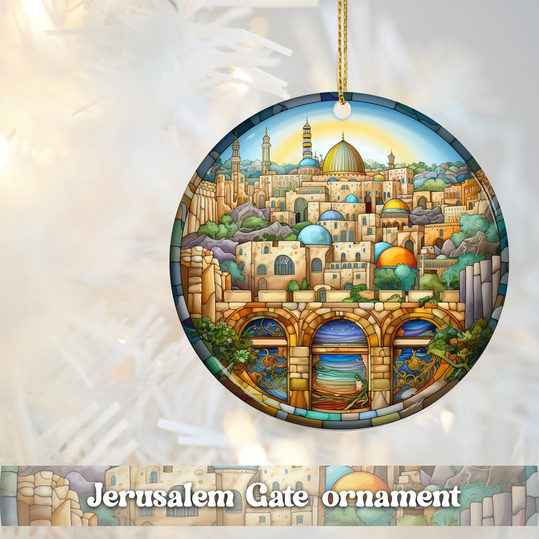 Jerusalem Gate Ornament Religious Christmas Decor Xmas Gift Etsy