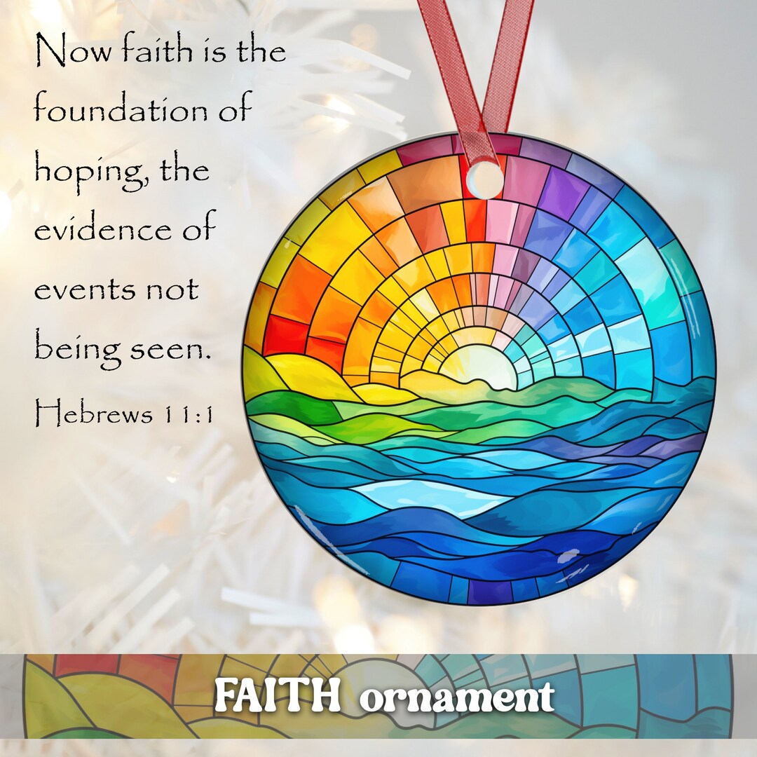 Faith Ornament Bible Verses Ornaments, Religious Christmas 2023 Decor