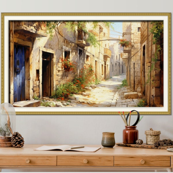 Narrow street in Jerusalem | Jerusalem Photography | Jerusalem Prints | Holy Land Wall Art | Israel Picture | Christian Gifts