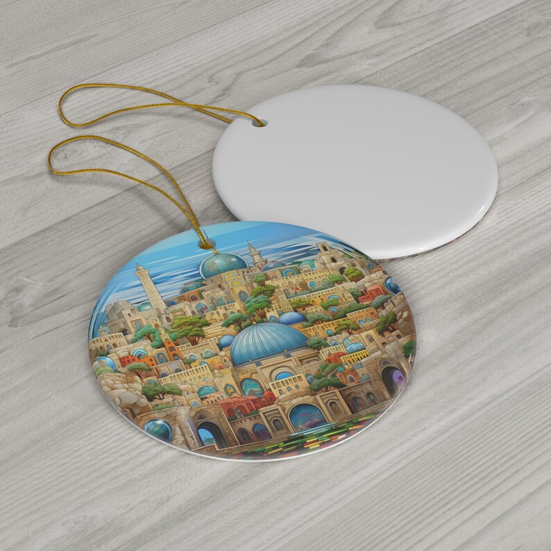 Jerusalem Gate Ornament Religious Christmas Decor Xmas Gift Etsy