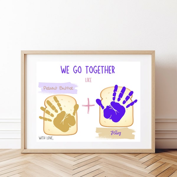 fathers day handprint, fathers day activity, instant download fathers day, dad, daddy, PBJ, daddy art, handprint art, handprint, grandpa