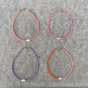 Filigree Bracelet Made of Pastel-colored Miyuki Glass Beads and a ...