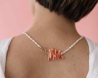 Statement pearl necklace made from preloved freshwater pearls
