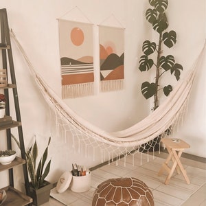 Macrame Wall Hanging, Macrame Tapestry, Sunset Tapestry, Sunrise Tapestry, Sunset Macrame, Sunrise Macrame, Seaside Tapestry, Ocean Macrame image 4