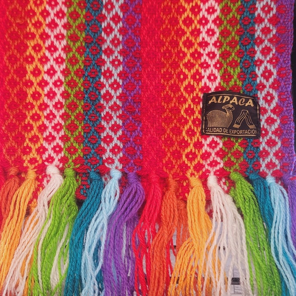 Scarves women, beautifully peruvian alpaca scarf, shawl alpaca, scarf, Alpaca wool pashmina, alpaca wrap, colorful, chalina colorida.