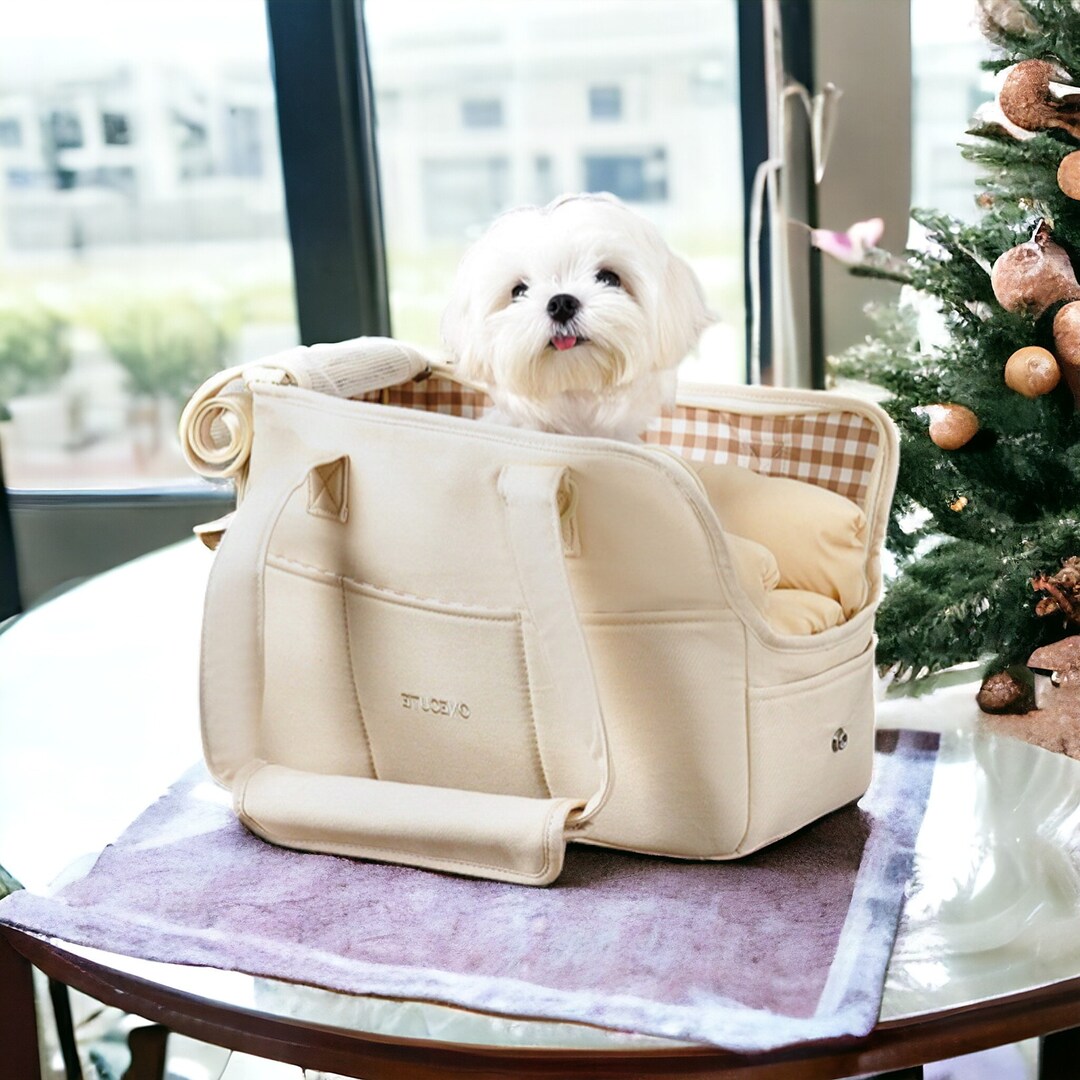 Puppy Handbag for Dog Mom, Pet Carrier Bag, Dog Lover Travel Bag, Small