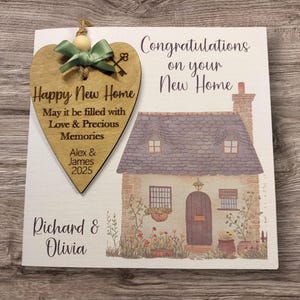 Luxury New Home Greetings Card with Keepsake and Gift Box / Personalised New Home Card / Good Luck Card / Congratulations on your new home
