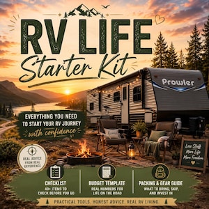 RV Life Starter Kit for Beginners | RV Living Checklist, Budget & Gear Guide | Digital PDF