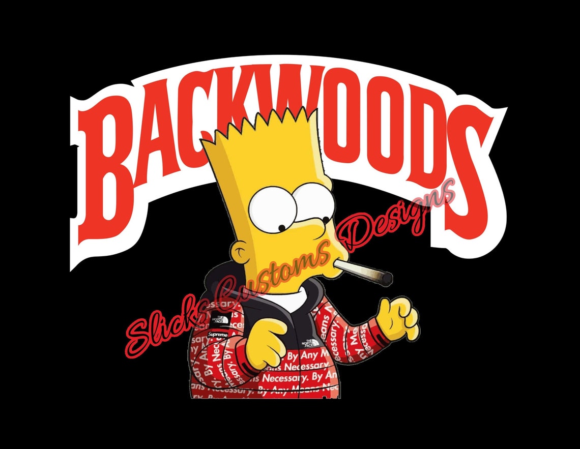 Backwoods Bart Simpson PNG Digital Download Cricut Silhouette ...