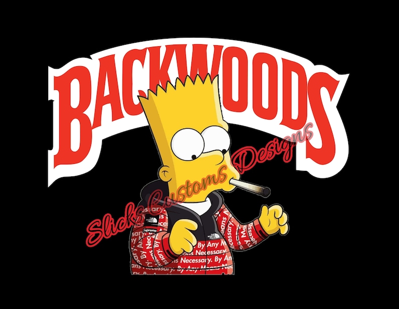 Backwoods Bart Simpson PNG Digital Download Cricut Silhouette ...
