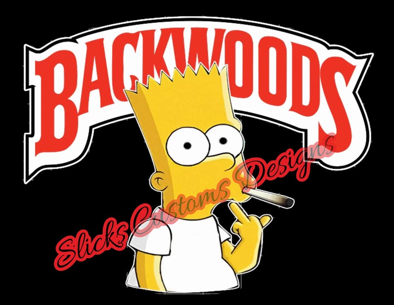 Backwoods Bart Bart Simpson PNG Digital Download Cricut Silhouette ...