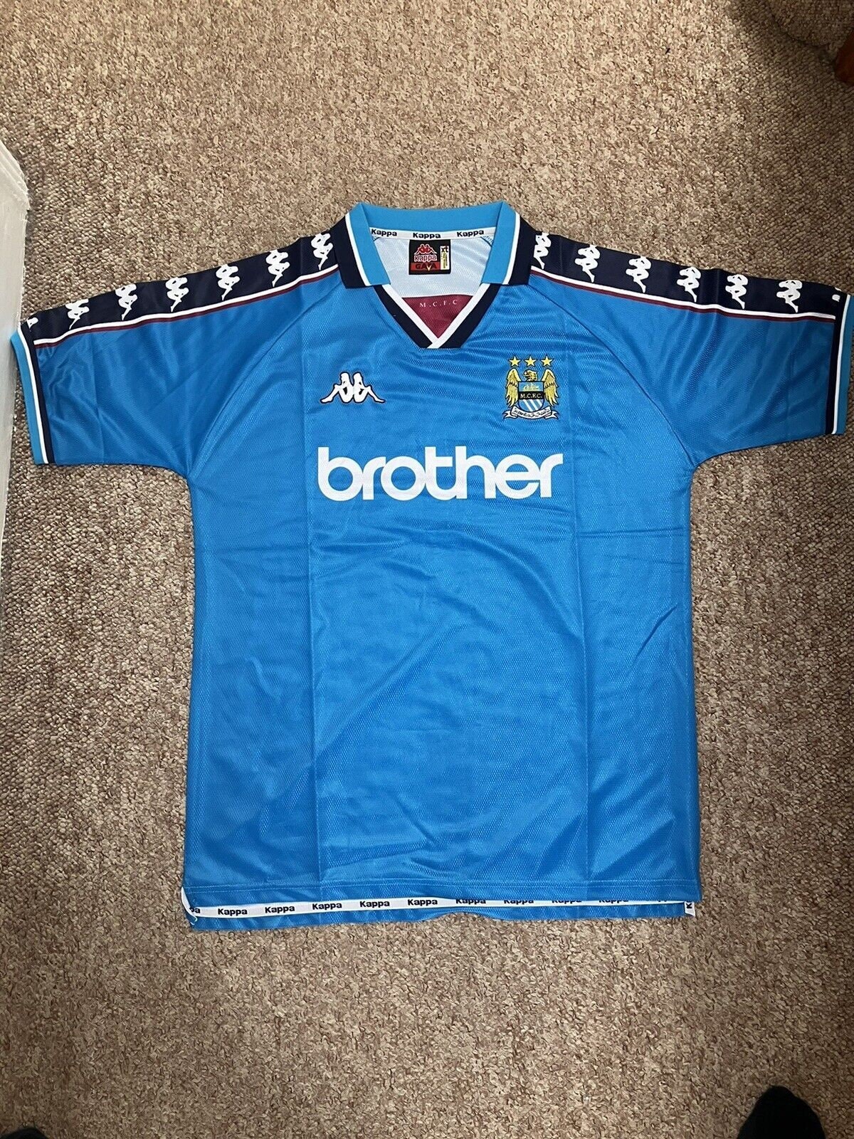 Manchester Retro 1997 1999 Home Kappa Football Shirt XL Etsy