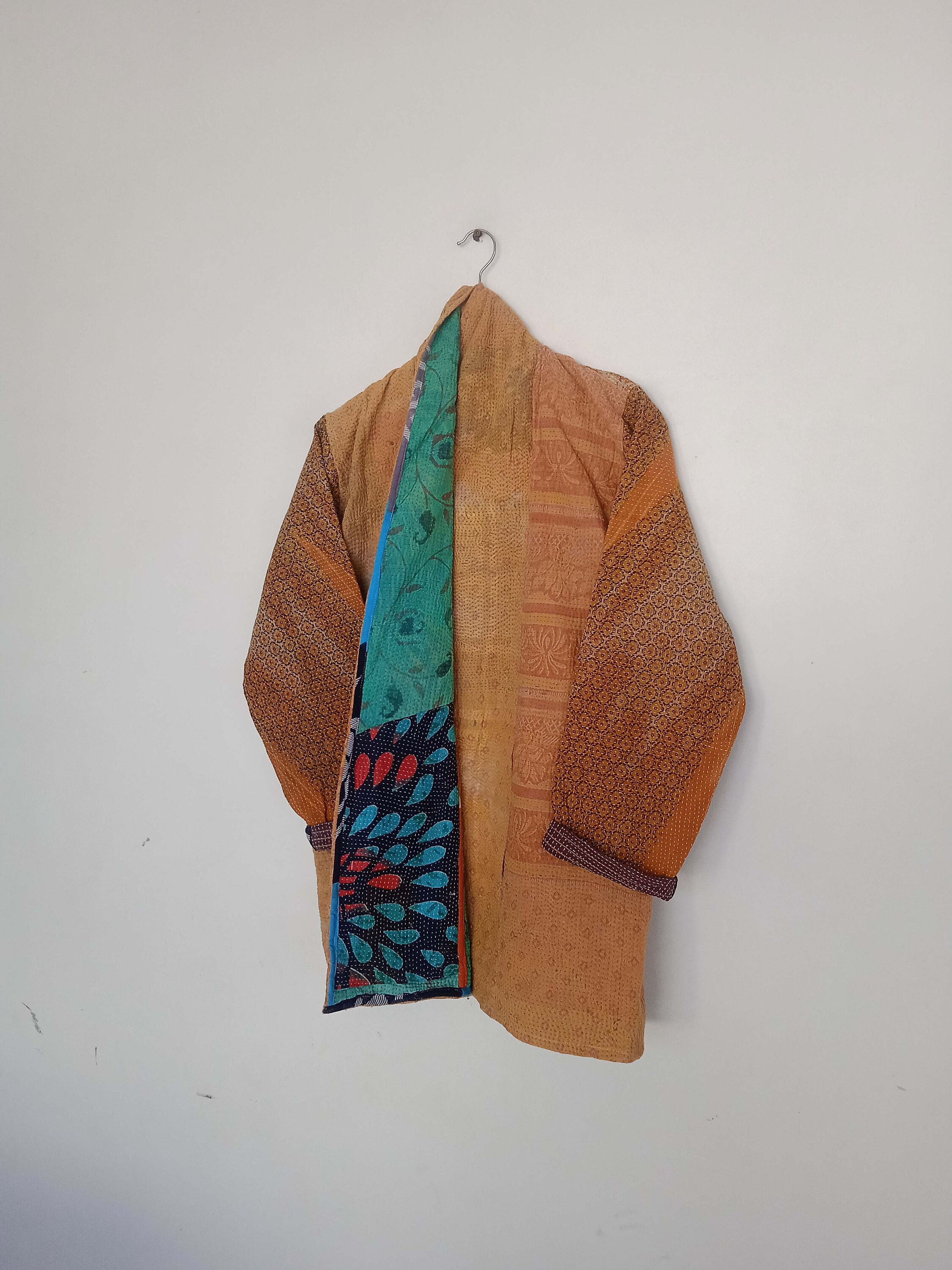 100 Cotton Kantha Jacket , Unisex Winter Jacket , Cotton Kantha Coat