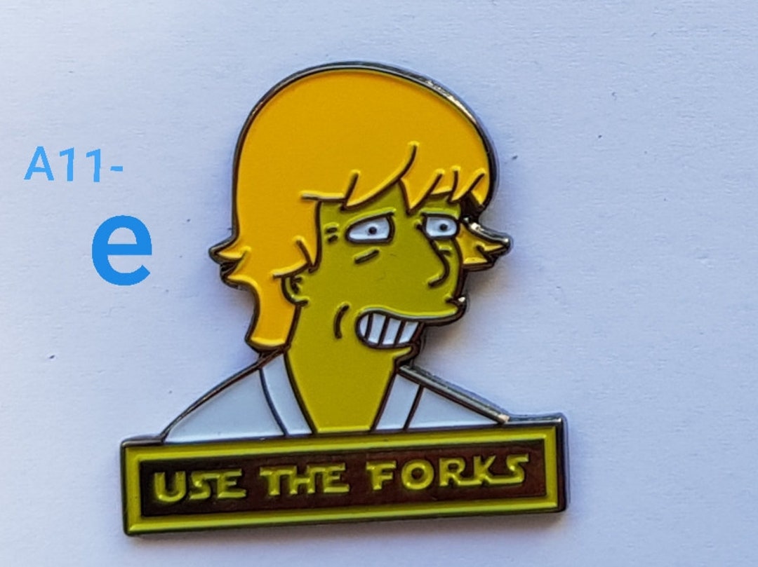 Use the Forks the Simpsons Star Wars. New Enamel Pin Etsy Australia