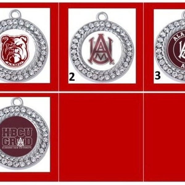 Alabama A&M Bulldogs HBCU Collegiate Black College Jewelry Making Charms