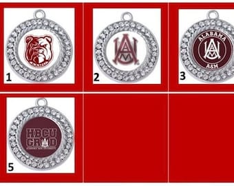 Alabama A&M Bulldogs HBCU Collegiate Black College Jewelry Making Charms