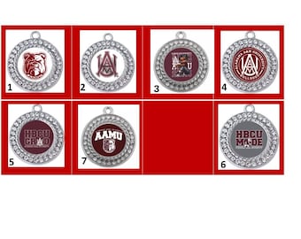 Dijes para hacer joyas de la Universidad Negra HBCU de Alabama A&M Bulldogs