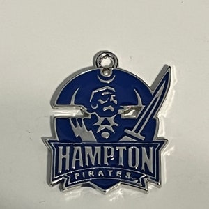 Hampton Pirates HBCU Collegiate Black College Jewlery Making Enamel Charm