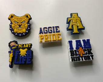 Adornos para zapatos de la HBCU Collegiate Black College n.° 8