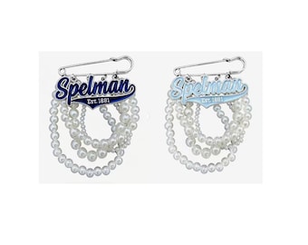 Spelman College Jaguars 1881 Pearls Brooch Lapel Pin HBCU Collegiate Broach