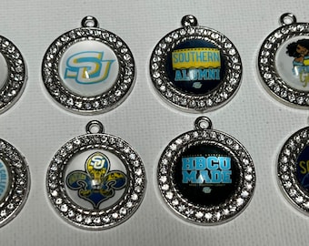 Southern University Jaguars HBCU Collegiate Black College Jewelry Making Charms (SU)