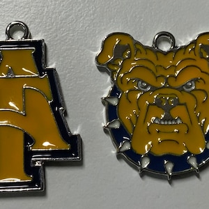 ノースカロライナ A&T アギーズ HBCU カレッジ ブラック カレッジ ジュエリー製作 エナメル チャーム (NCAT)