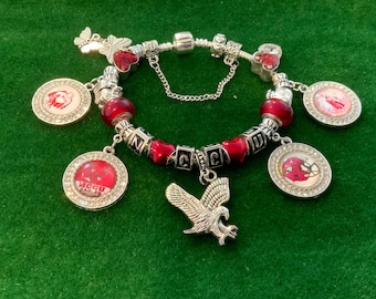 North Carolina Central University Eagles Custom Made Charm Bracelet Alumni Charm HBCU Collegiate Black College Charms Bracelet NCCU