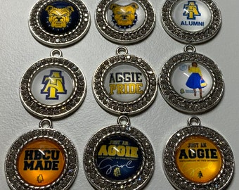 Universidad A&T de Carolina del Norte HBCU Collegiate Black College Fabricación de joyas Amuletos