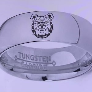 ノースカロライナ A&T アギーズ ヘッドカレッジ カスタム刻印 HBCU ブラックカレッジ タングステンリング #3