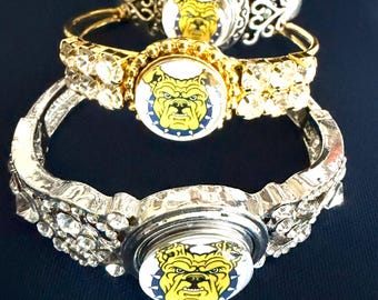 North Carolina A&T Aggies Snap Charm Bracelet Charm HBCU Collegiate Black College Charm Bracelet Go Aggies