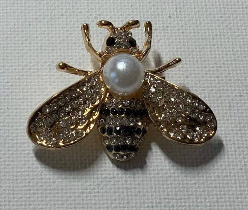 Wunderschön detaillierte Bumble Bee Honey Bee Handgemachte Frauen Brosche Anstecknadel Realistische Emaille Pin Bee #2