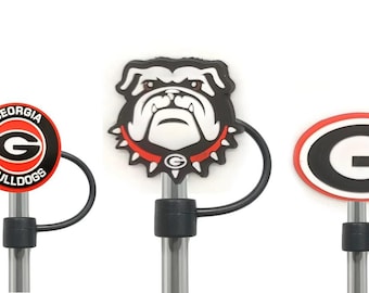College Straw Toppers Set of 3 Drink Cup Straw Covers College Drink Toppers Set