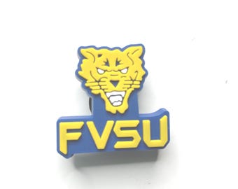 Fort Valley State Wildcats HBCU Collegiate Black College Shoe Charms (FVSU)