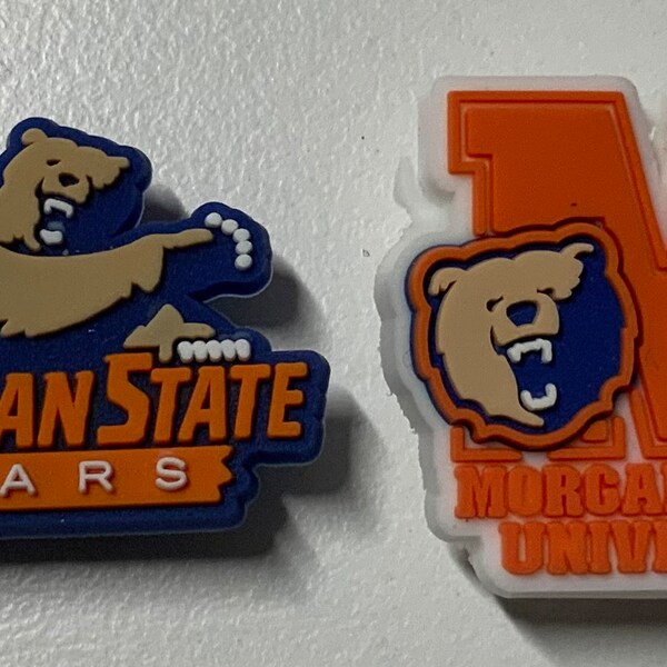 Morgan State Bears Shoe Charms Collegiate Black College Charms