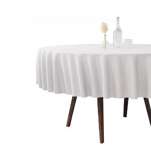 Nappe ronde 220cm Restly Blanc couleur premium résistante aux taches Pour mariages fêtes anniversaires événements image 4