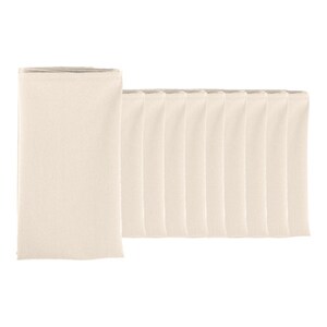 Serviette en tissu crème champagne 40x40 10 pcs. pour mariages, fêtes image 3