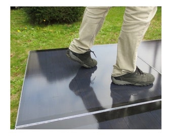 Photovoltaic floor, walkable solar tiles 50 x 50 cm (4 tiles 1m2).