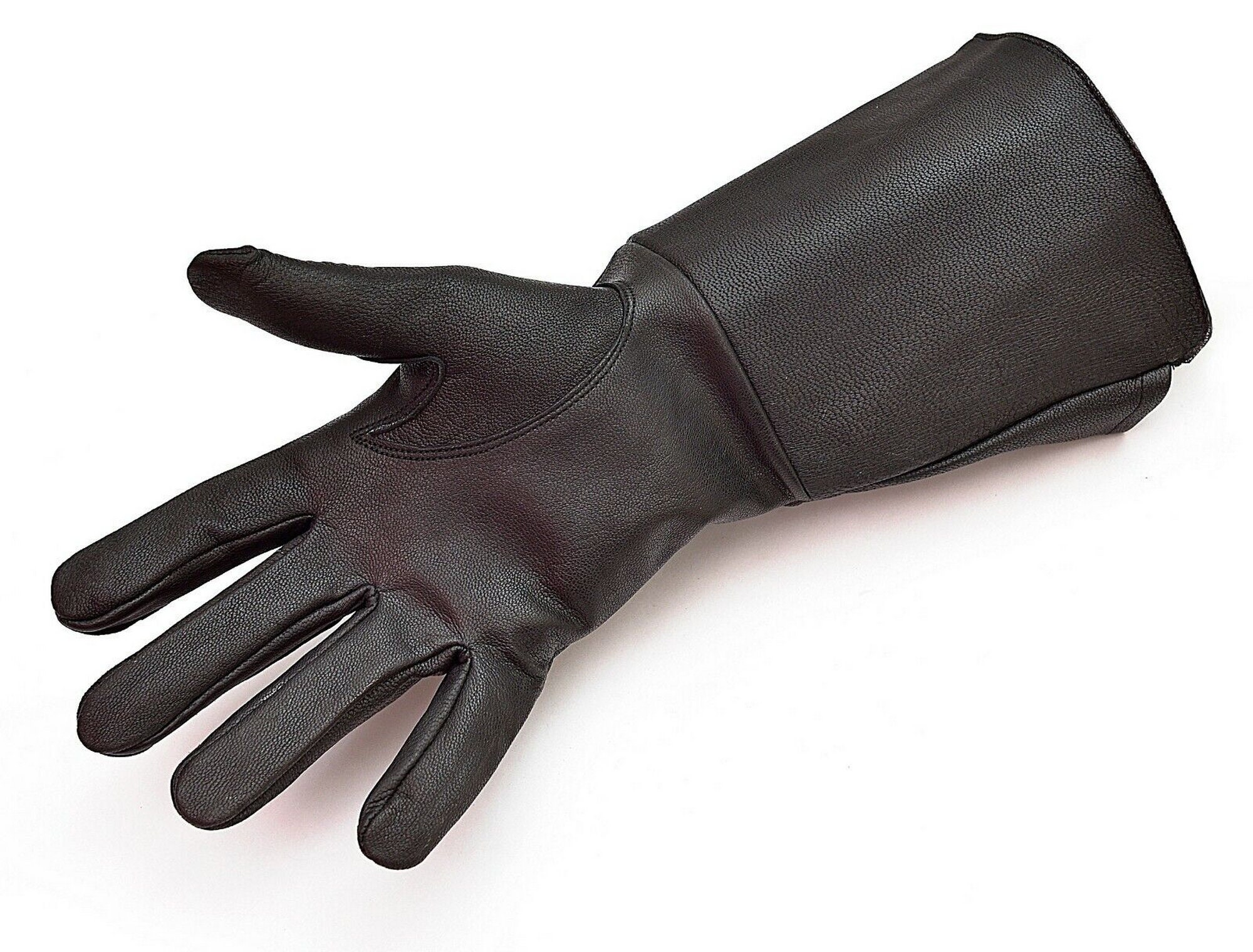 Long Leather Gloves Cuff Medieval Gloves Perfect Fit Premium Quality