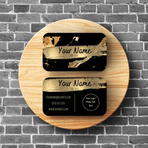 Editable Business Card template - printable instant download