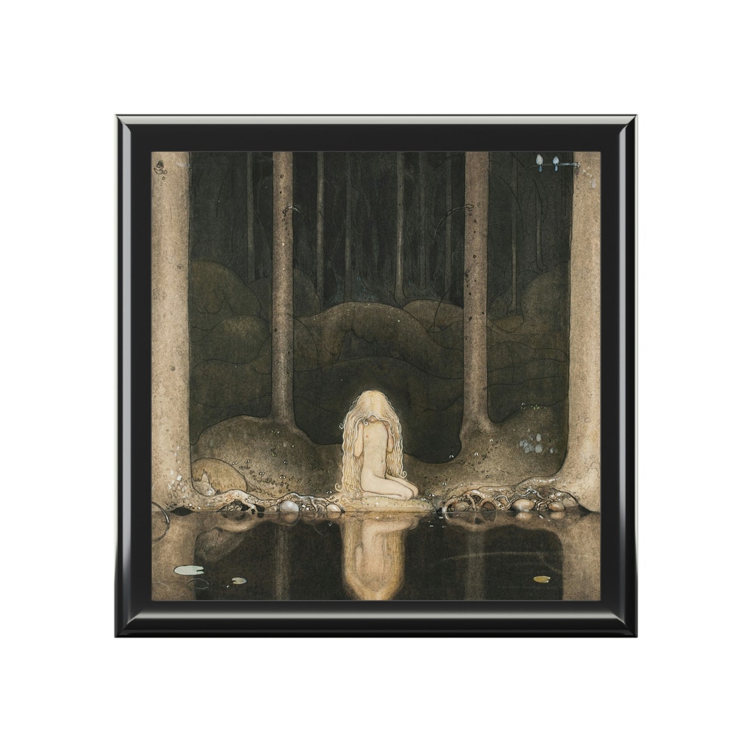 Princess Jewelry Box Black Jewelry Box With Princess/fairy Etsy