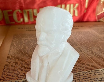 Lénine Buste | Vladimir Lénine | Impression 3D Lénine | Buste Leader | Buste communiste | Dirigeant soviétique | Cadeau socialiste