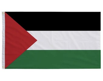 Palestine Flag 150x90cm 5x3feet | Palestinian Solidarity Banner | Freedom and Independence | Symbol of Support