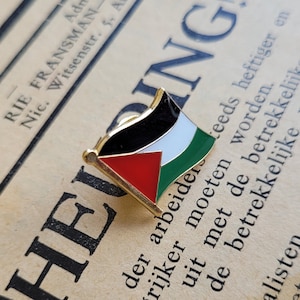 Palestine Flag Pin Palestinian Pin Free Palestine Pin Socialist Flag Hat Pin National Liberation Freedom Pin Independence Pin image 2