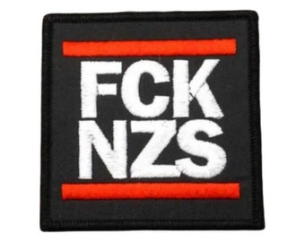 Parche FCK NZS 7x7cm con gancho y bucle