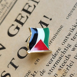 Palestine Flag Pin Palestinian Pin Free Palestine Pin Socialist Flag Hat Pin National Liberation Freedom Pin Independence Pin image 6