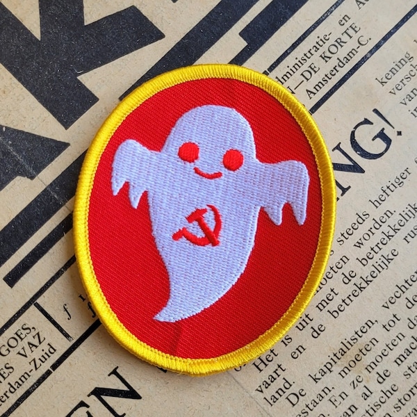 Communist Patch | Communist Clothing | Spectre of Communism | Socialist Patch | Clothing Patch | Hammer And Sickle | Soviet Patch