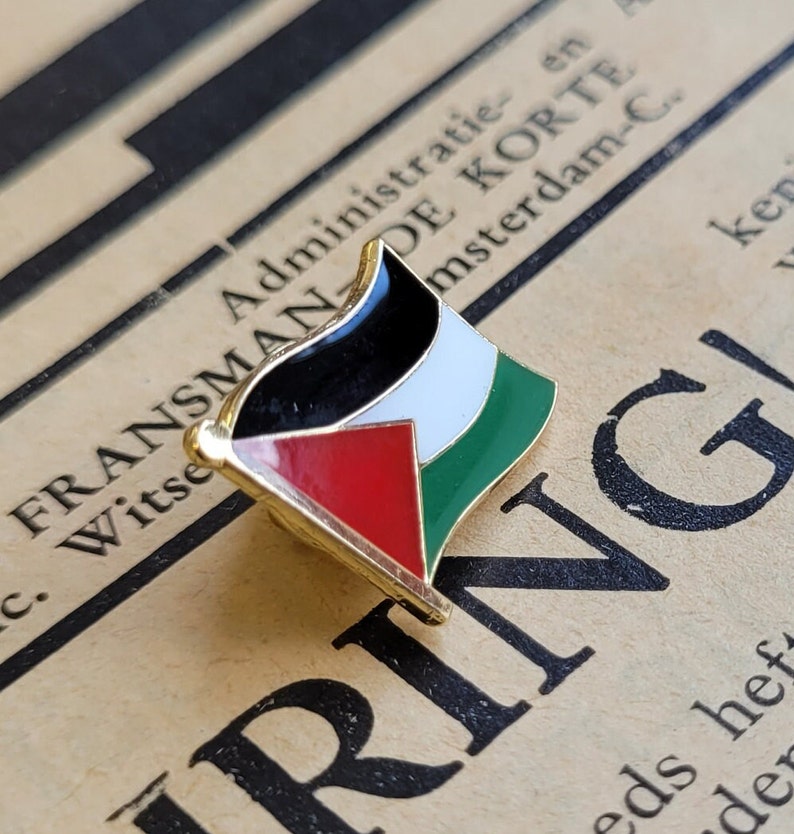 Palestine Flag Pin Palestinian Pin Free Palestine Pin Socialist Flag Hat Pin National Liberation Freedom Pin Independence Pin image 7