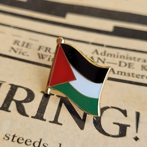 Palestine Flag Pin Palestinian Pin Free Palestine Pin Socialist Flag Hat Pin National Liberation Freedom Pin Independence Pin image 4