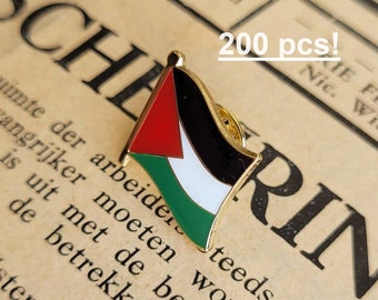 200x Palestine Flag Pin | Palestinian Pin | Free Palestine Pin | Socialist Flag | Hat Pin | National Liberation | Freedom Pin