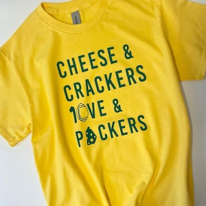 Cheese and Crackers LOVE and Packers, Green Bay Packers shirt, Jordan Love, Quarterback, Cheesehead t-shirt